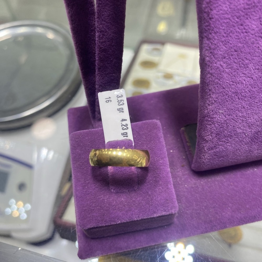 22 Ayar Altın Alyans Zahit Geyik Özel Tasarım 3.53gr 16 Numara - AL00799