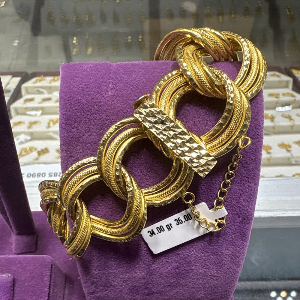 22 Ayar Altın Bileklik Samanyolu Özel Tasarım 34.00gr Kadın - B00884