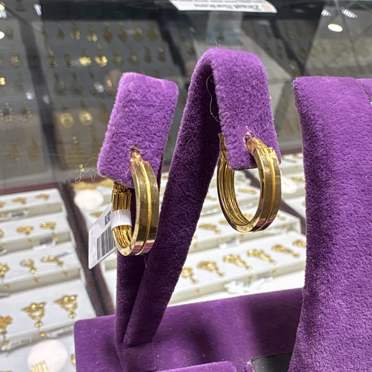 22 Ayar Altın Halka Küpe Ajda Modern Tasarım 2.72gr Kadın - K00878 - Fotoğraf 1