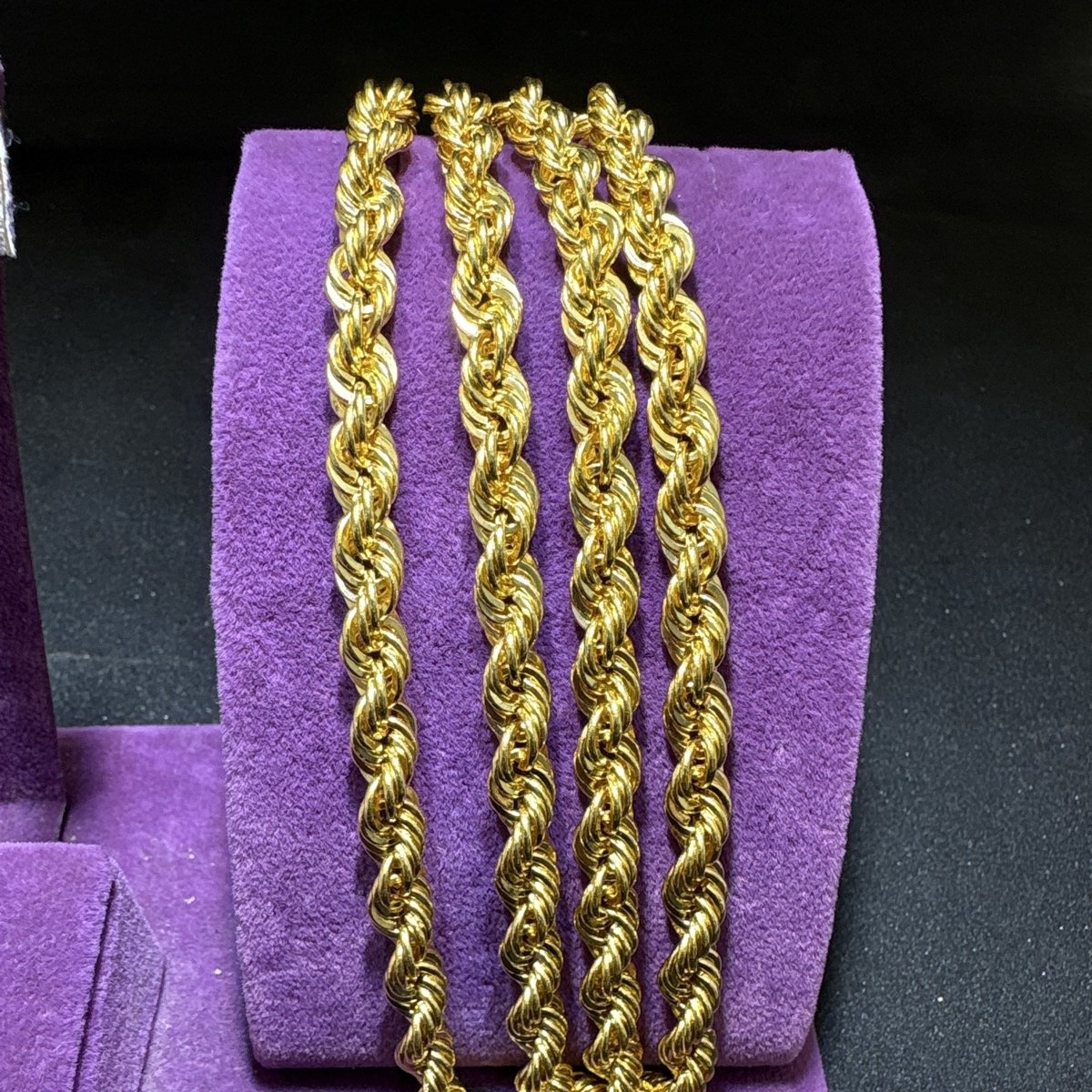 22 Ayar Altın Halat Zincir Modern Tasarım 29.66gr 70 CM Hediye - H00191 - Fotoğraf 1