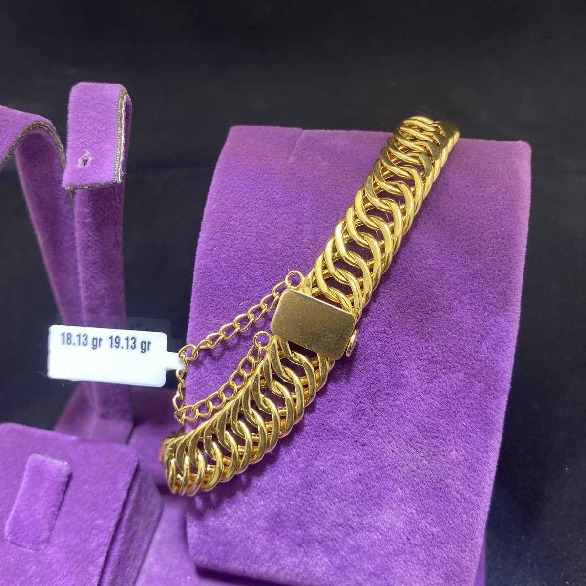 22 Ayar Altın Bileklik Zahit Geyik Özel Tasarım 18.13gr Hediye - B00920 - Fotoğraf 1