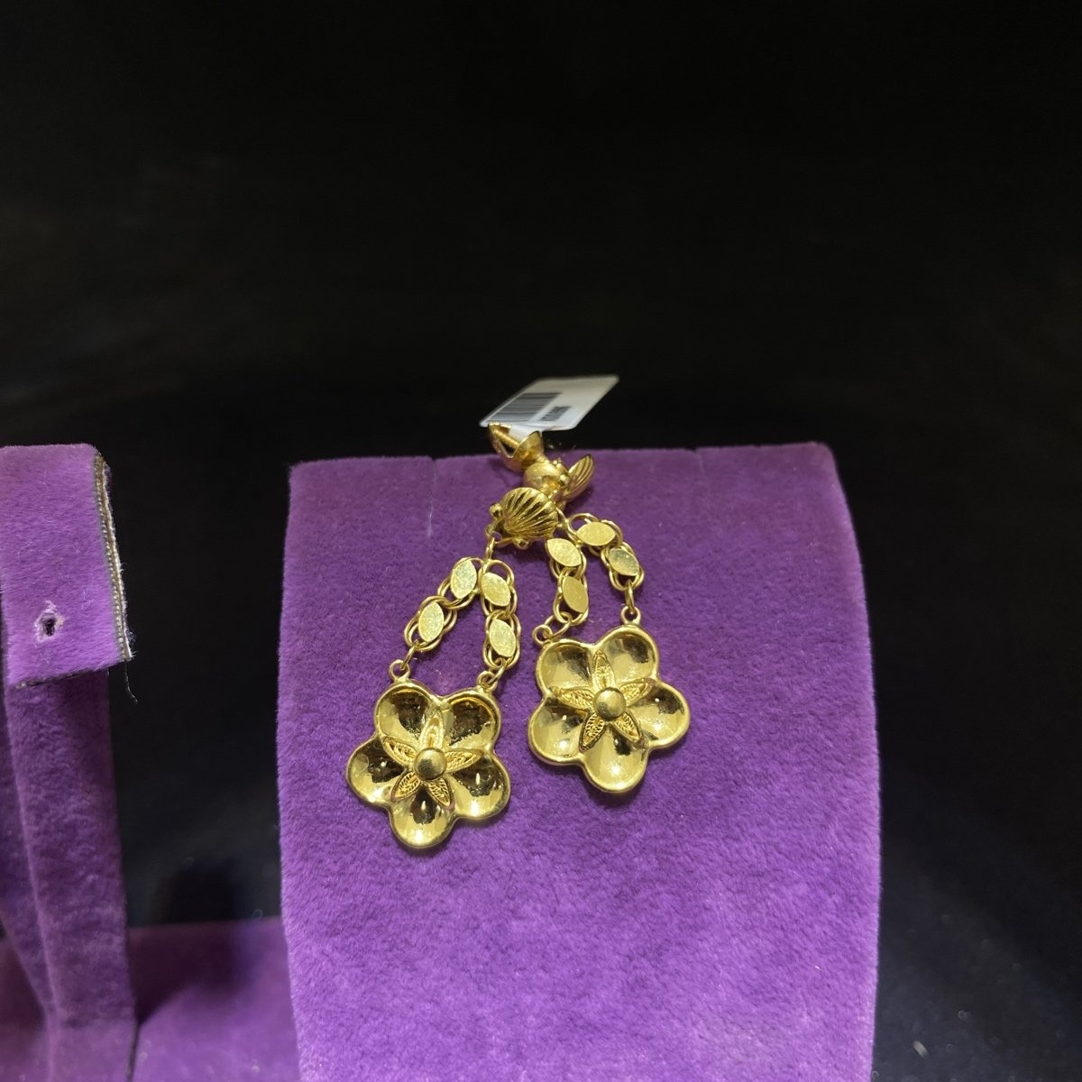 22 Ayar Altın Küpe Zahit Geyik Modern Tasarım 3.68gr Kadın - K00886 - Fotoğraf 1
