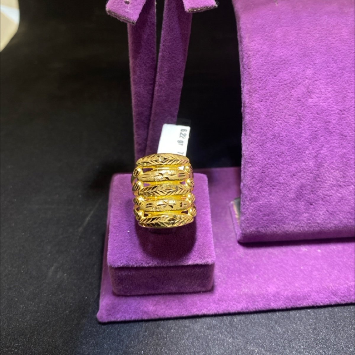 22 Ayar Altın Yüzük Kaburga Modern 6.22gr Kadın - Y00947 - Fotoğraf 1