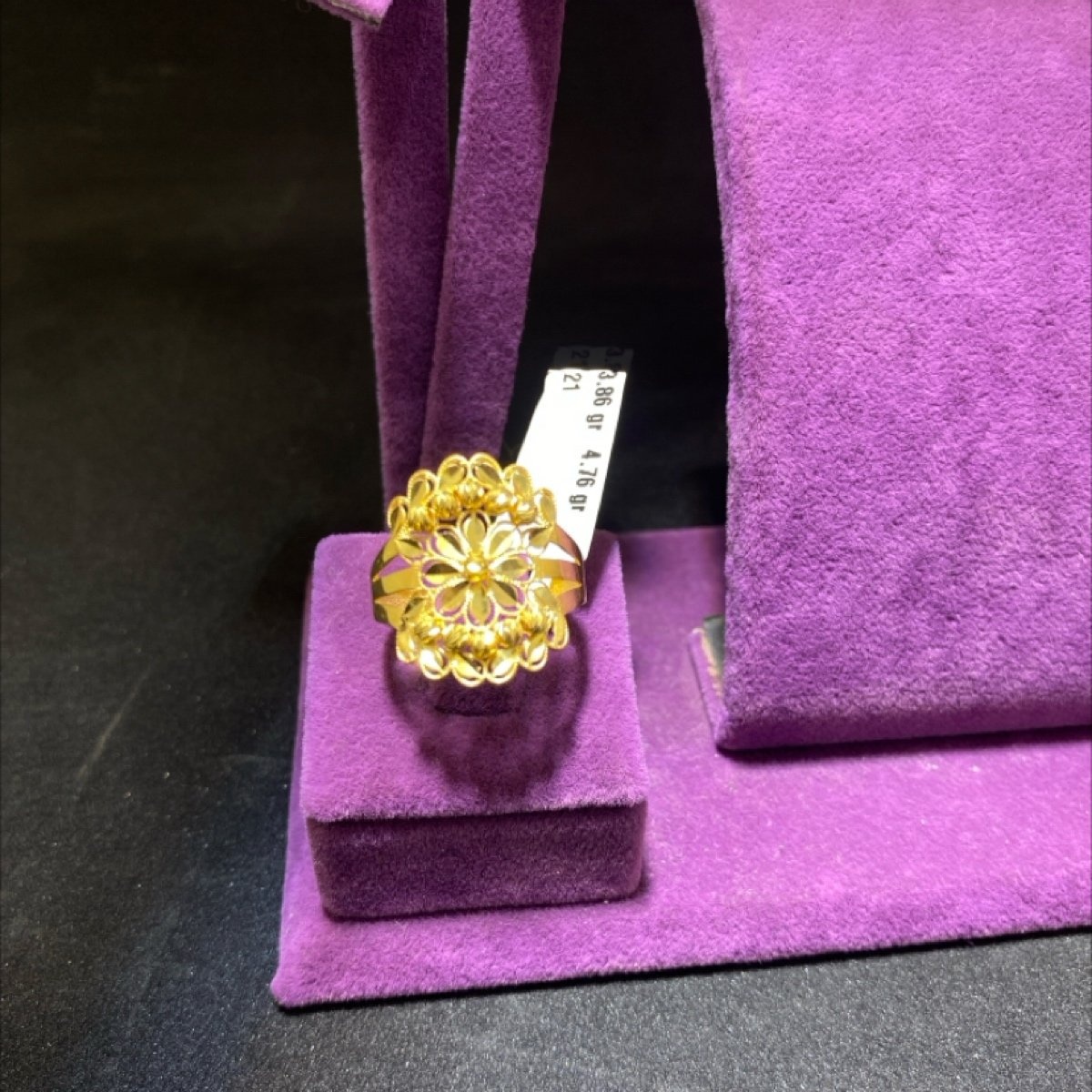 22 Ayar Altın Yüzük Dorikalı Modern Tasarım 3.86gr 21 Numara Hediye - Y00993 - Fotoğraf 1