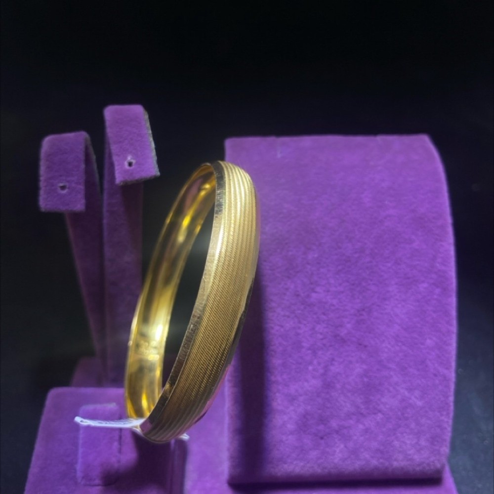 22 Ayar Altın Bilezik Şarnel Kumlu Tasarım 10.77gr Kadın - BZ01141