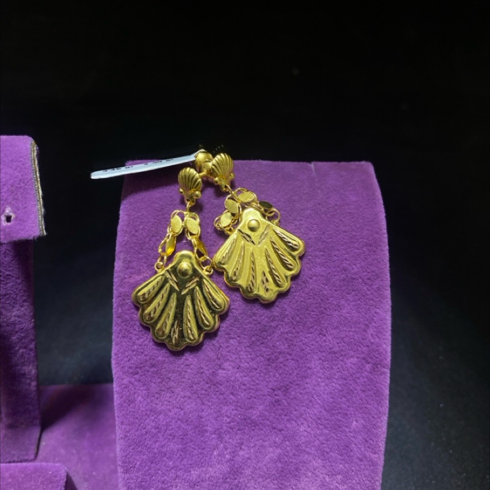 22 Ayar Altın Küpe Modern Tasarım 3.45gr Kadın - K00936