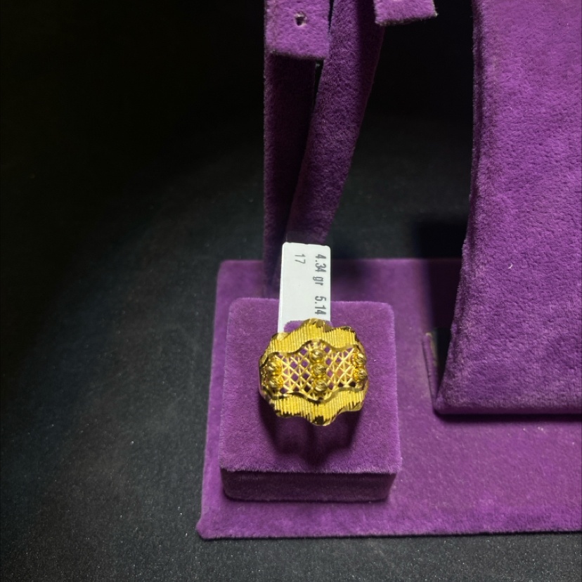 22 Ayar Altın Yüzük Dorika Modern Tasarım 4.34gr 17 Numara - Y01006 - Fotoğraf 1