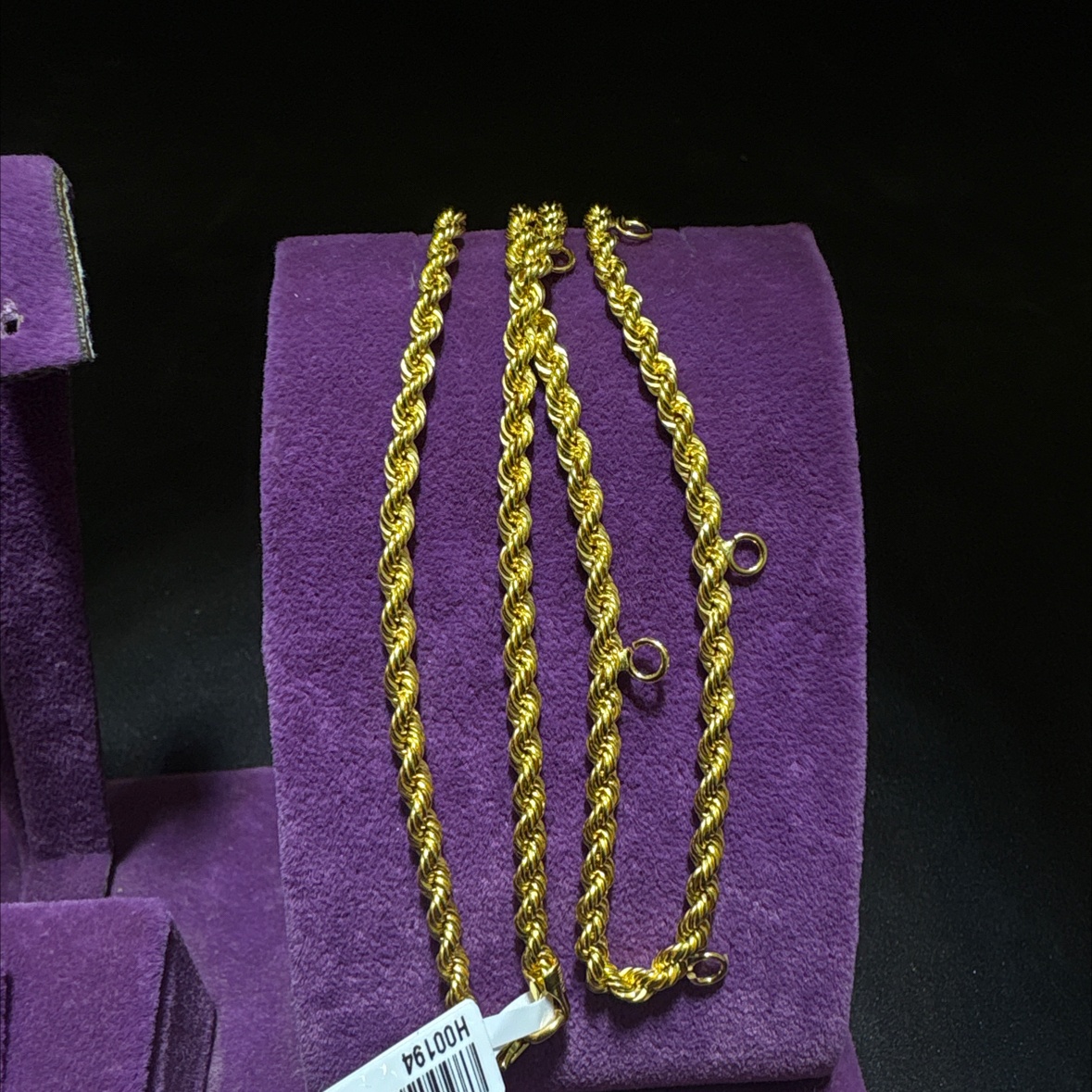 22 Ayar Altın Halat Özel Tasarım 11.40gr 65 CM Hediye - H00194 - Fotoğraf 1