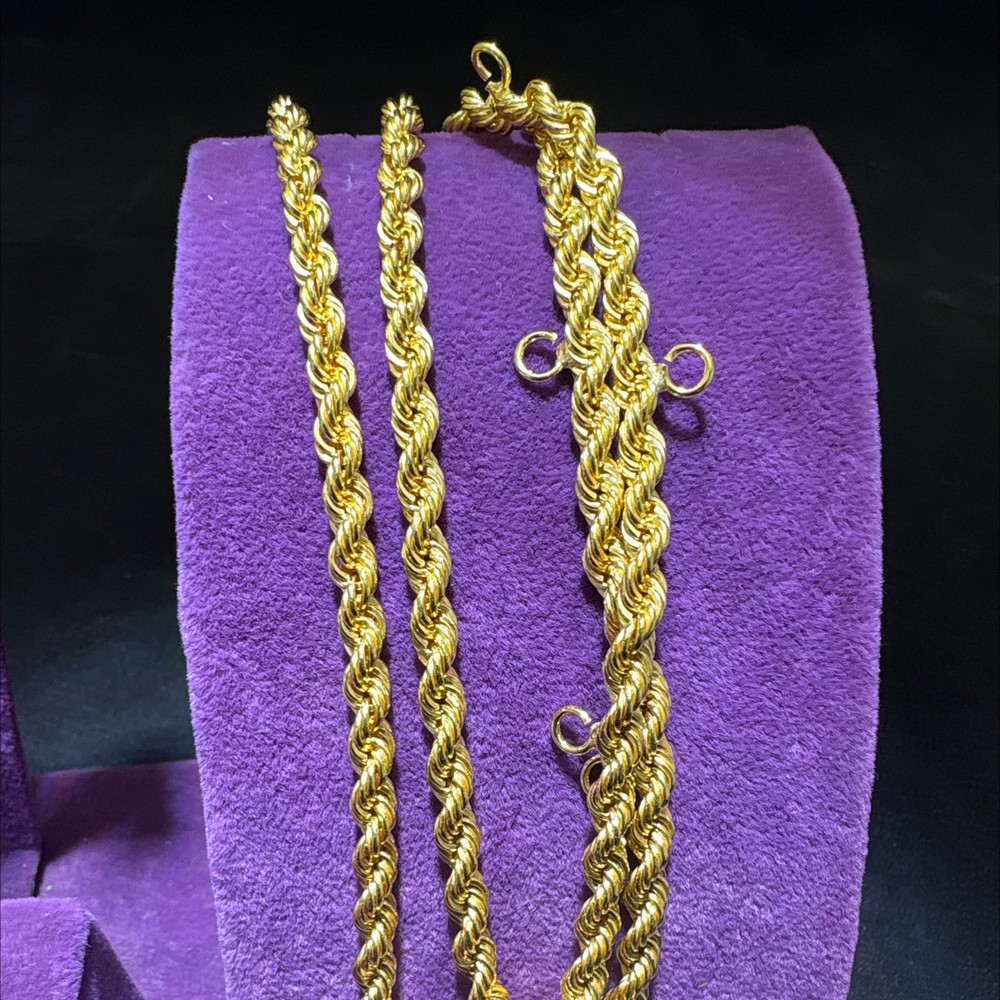 22 Ayar Altın Halat Tasma Zincir Modern Tasarım 13.86gr Kadın - H00195