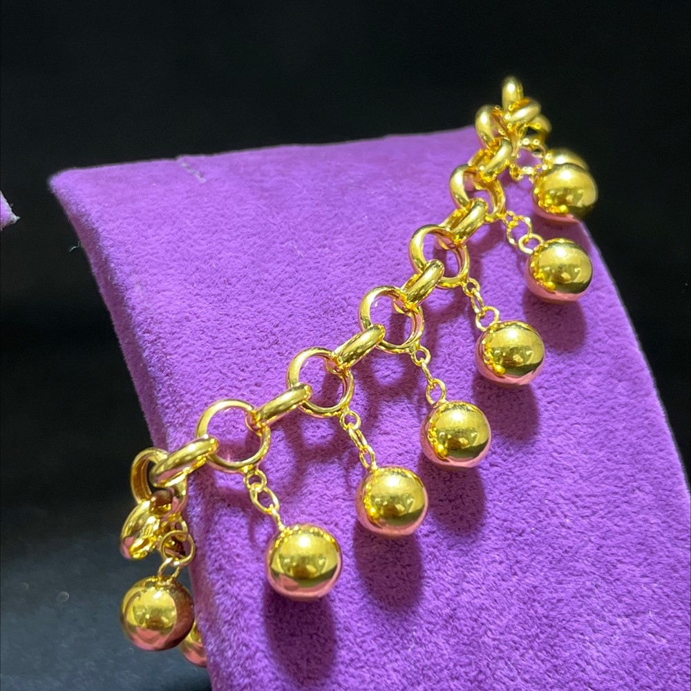 22 Ayar Altın Bileklik Tohumlu Modern Tasarım 15.61gr Kadın - B00936