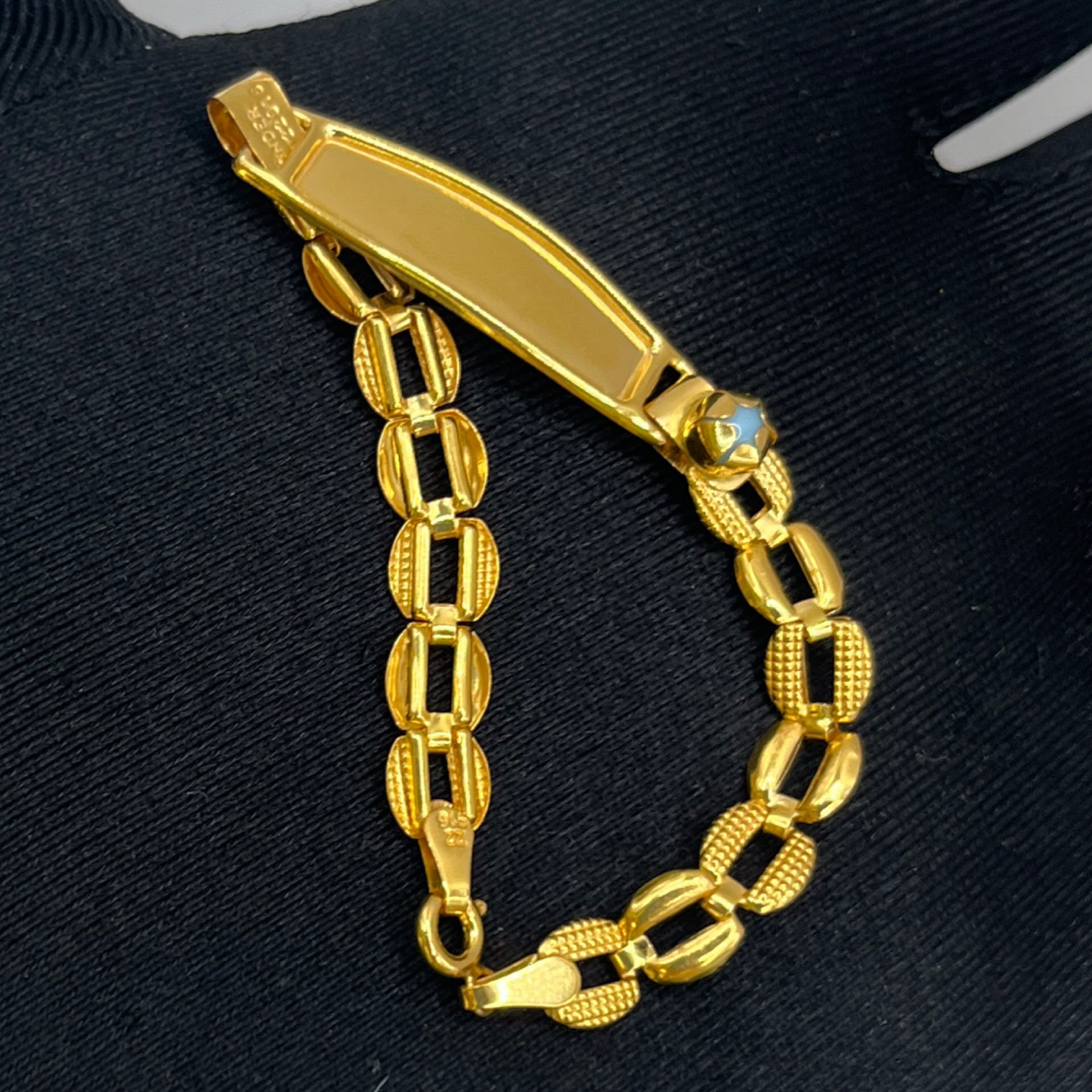 Plaka Altın Bilekliği 22 Ayar 3.42gr 13 CM - F00018 - Fotoğraf 4