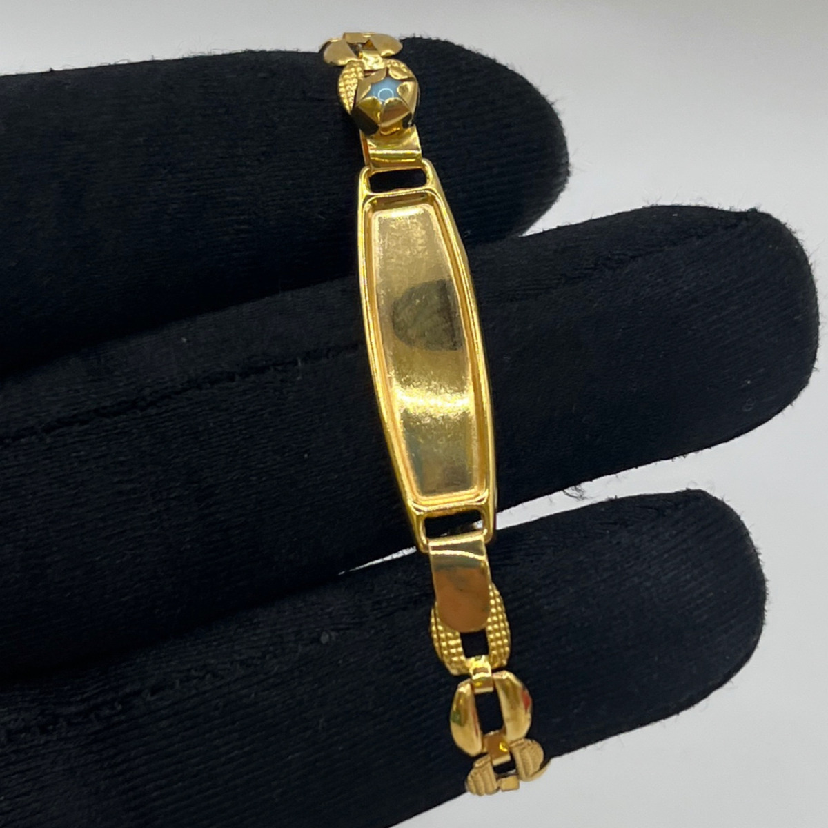 Plaka Altın Bilekliği 22 Ayar 3.42gr 13 CM - F00018 - Fotoğraf 1