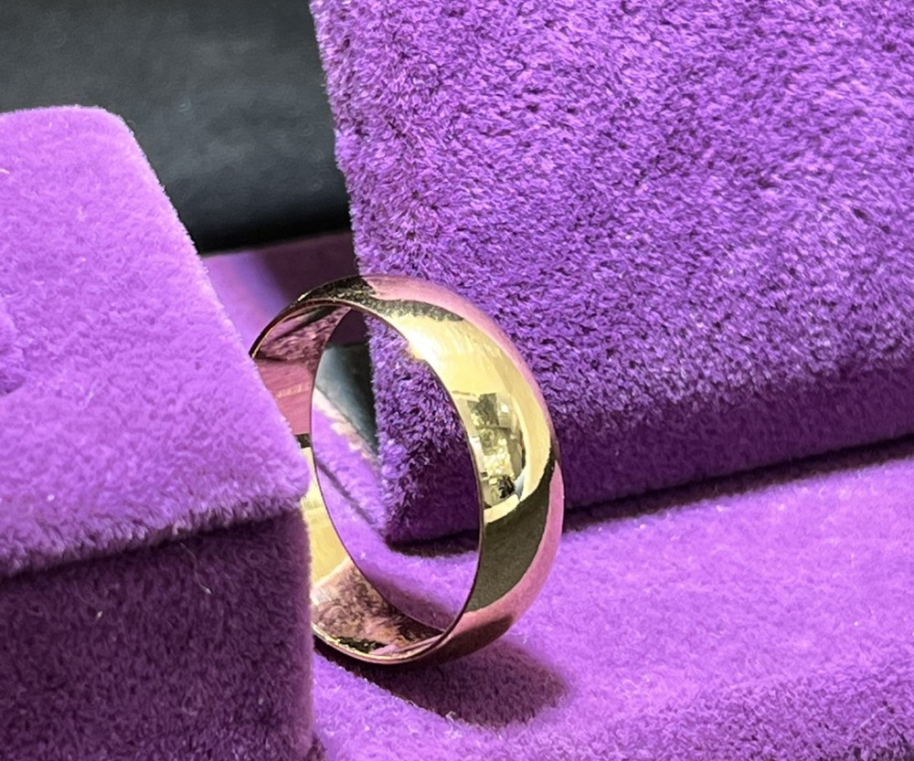 22 Ayar Altın Alyans Modern Tasarım 6.11gr 18 Numara Hediye - AL00838 - Fotoğraf 1