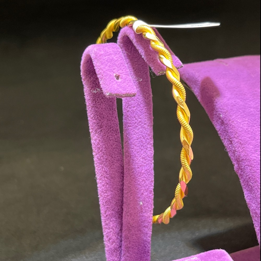 22 Ayar Altın Bilezik Kıvırcık Modern Tasarım 21.24gr Kadın - BZ01187