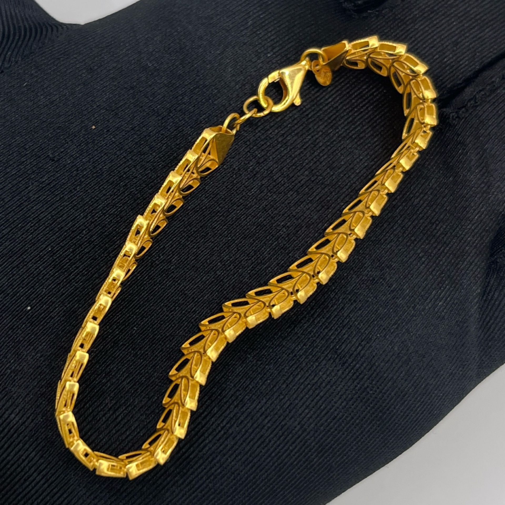 Başak Başak Serisi Altın Bileklik 22 Ayar 12.81gr 18 CM - B00964 - Fotoğraf 4
