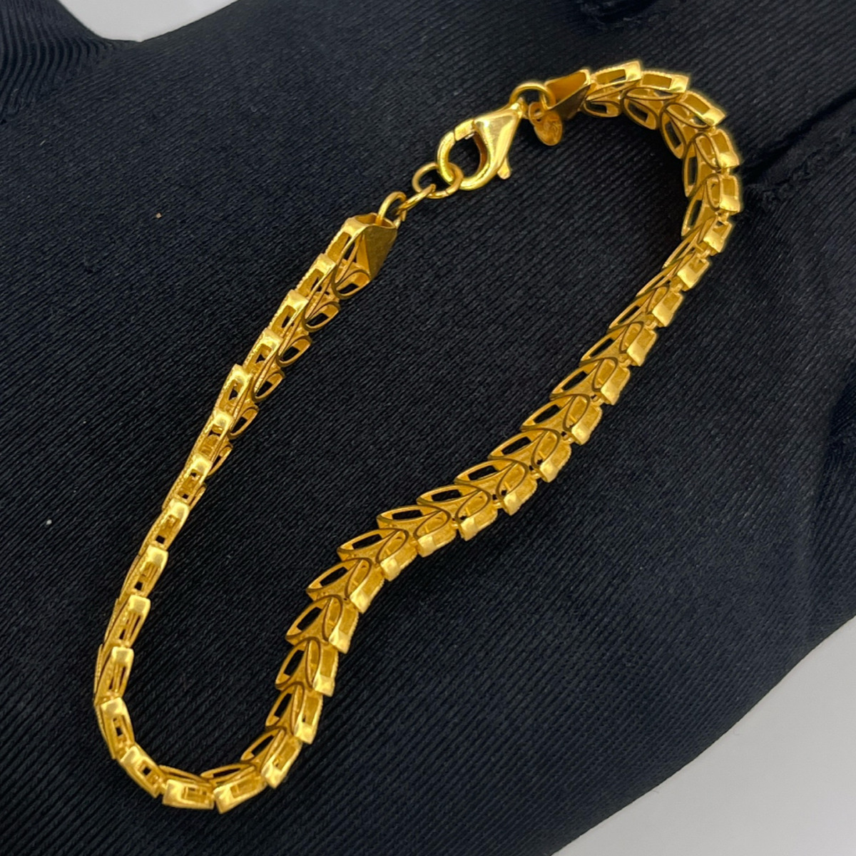 Başak Başak Serisi Altın Bileklik 22 Ayar 12.81gr 18 CM - B00964 - Fotoğraf 4