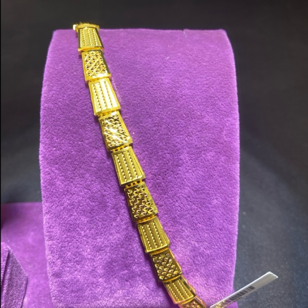 22 Ayar Altın Bileklik Yaldızlı Özel Tasarım 10.68gr 18 CM Kadın - B00965