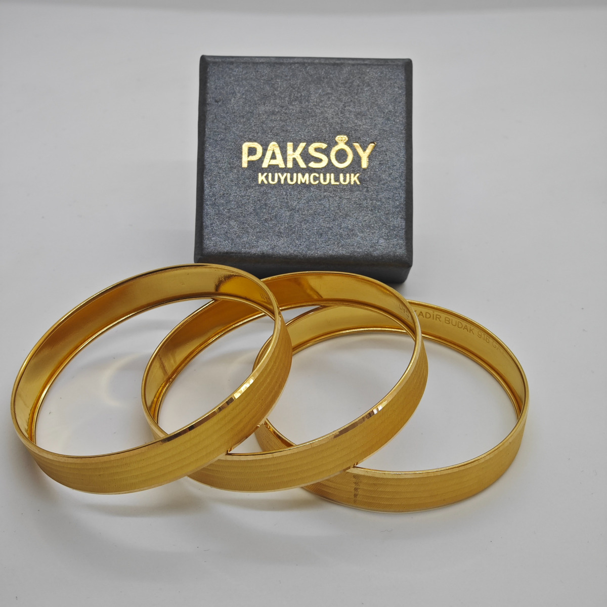 22 Ayar Altın Bilezik Hasırlı Modern Tasarım 12.65gr Kadın - BZ01224 ürün görseli
