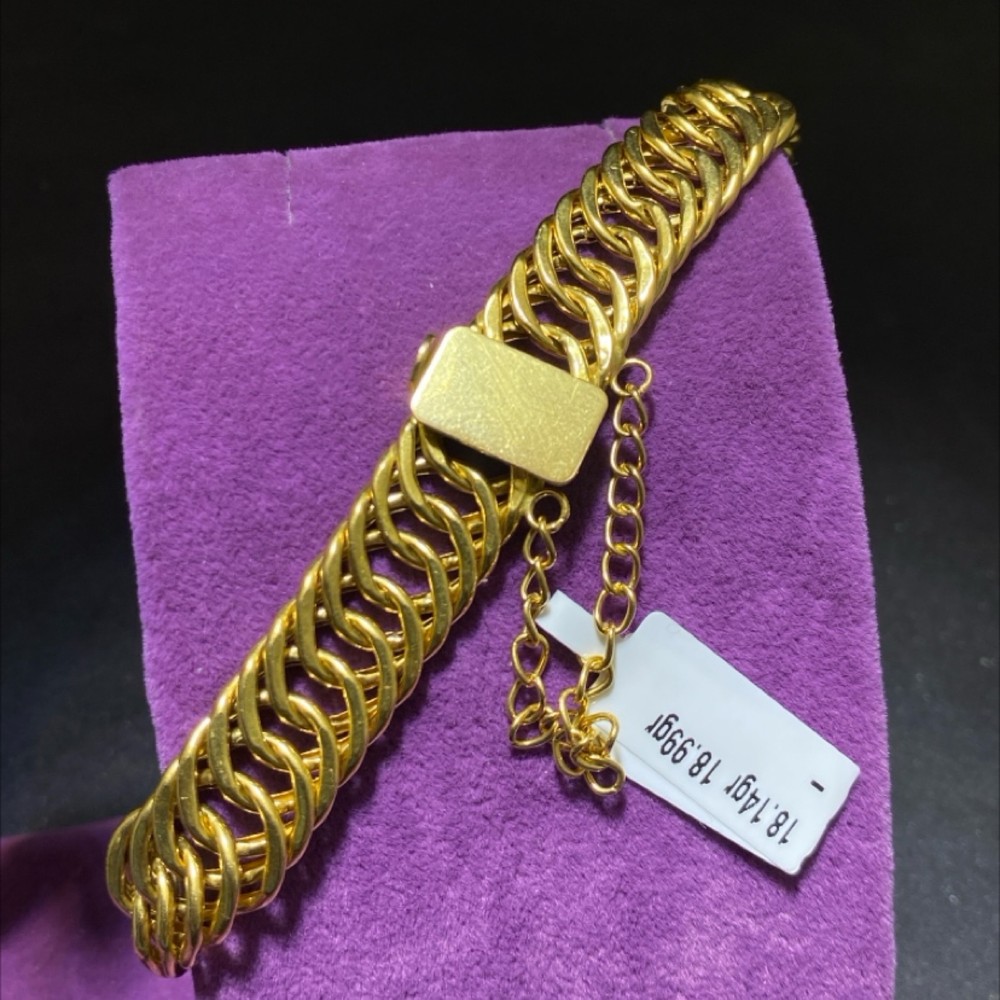 22 Ayar Altın Bilezik Paksoy Modern Tasarım 18.14gr Kadın - BZ01272