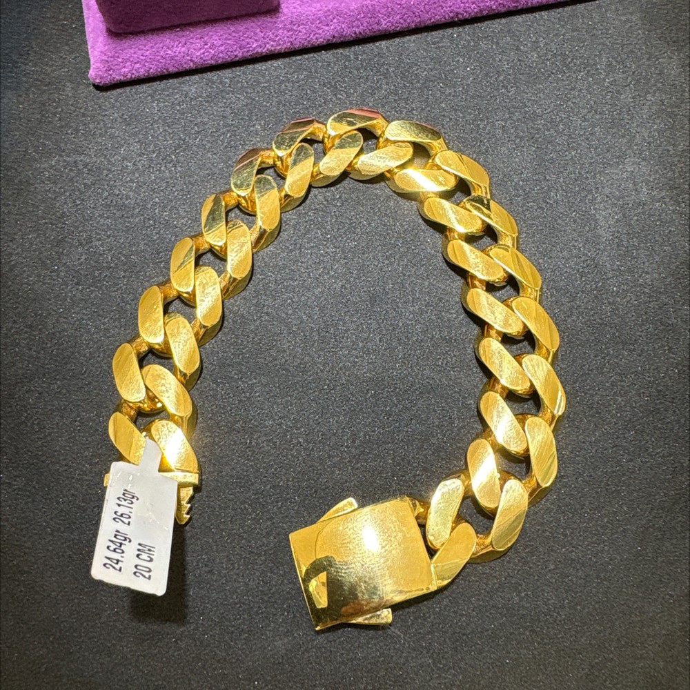 22 Ayar Altın Bileklik Paksoy Modern Tasarım 24.64gr 20 CM Kadın - B00971 - Fotoğraf 2