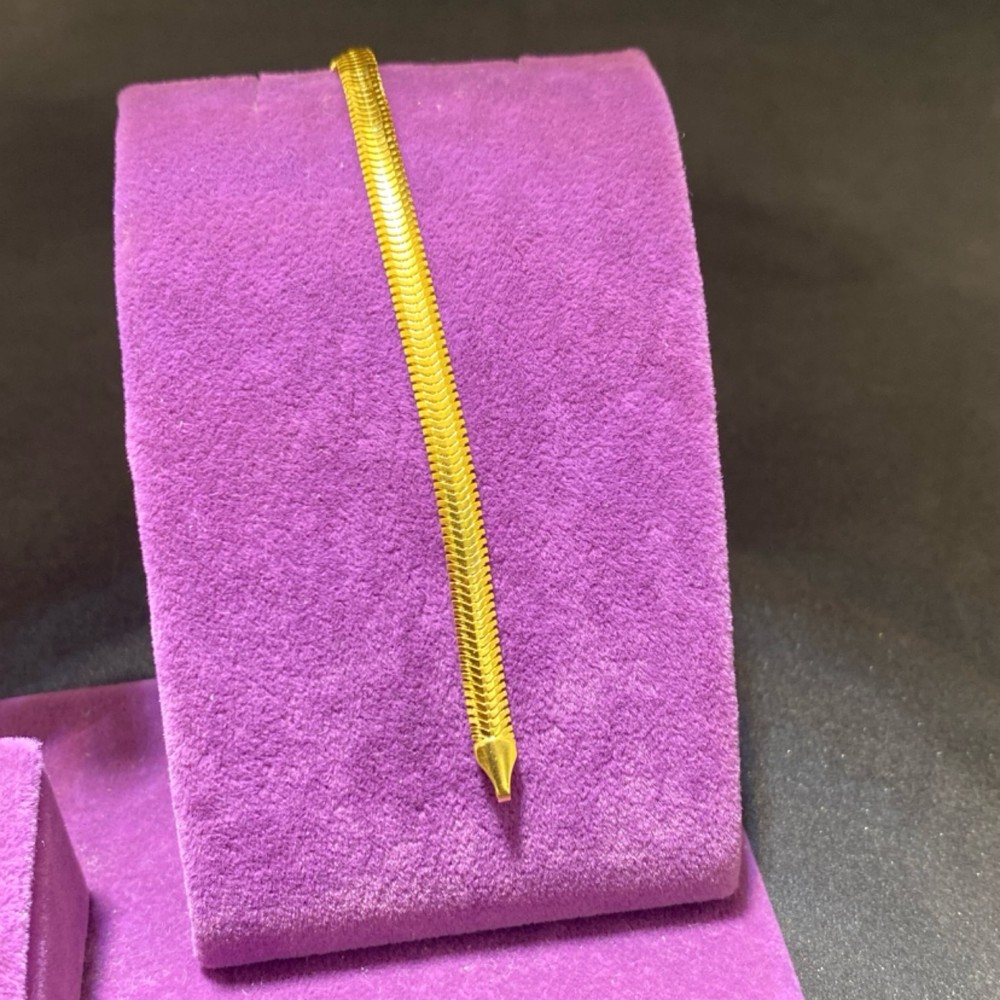 22 Ayar Altın Bileklik Balık Sırtı Modern Tasarım 7.23gr 19 CM Kadın - B00976