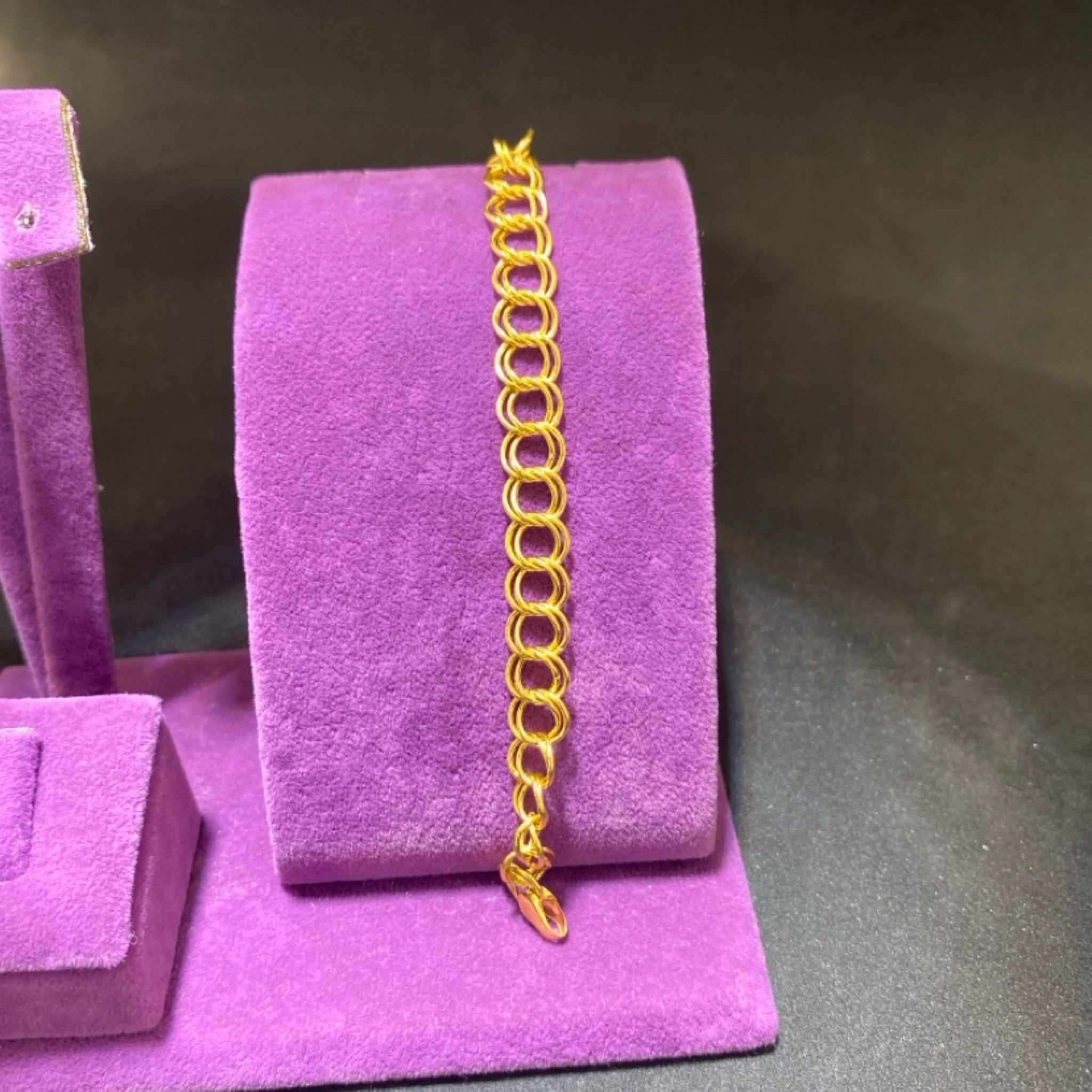 22 Ayar Altın Bileklik Samanyolu Özel Tasarım 3.57gr 20 CM Kadın - B00978 - Fotoğraf 1