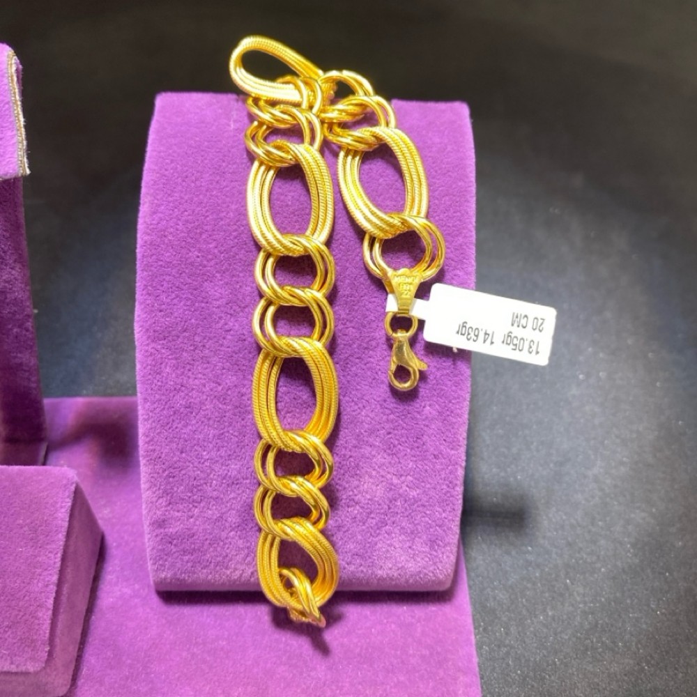 22 Ayar Altın Bileklik Samanyolu Özel Tasarım 13.05gr 20 CM Kadın - B00986