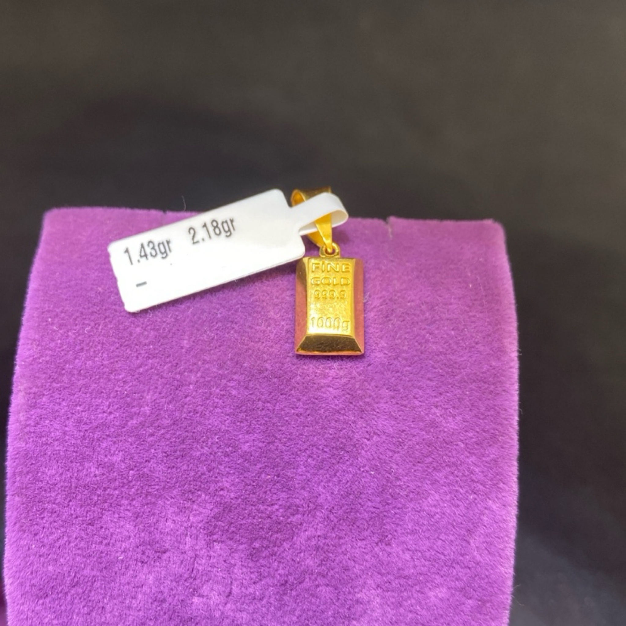 22 Ayar Altın Kolye Ucu Modern Tasarım 1.43gr Hediye - C00280 - Fotoğraf 1