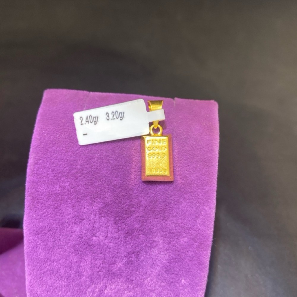 22 Ayar Altın Kolye Ucu Modern Tasarım 2.40gr Hediye - C00281