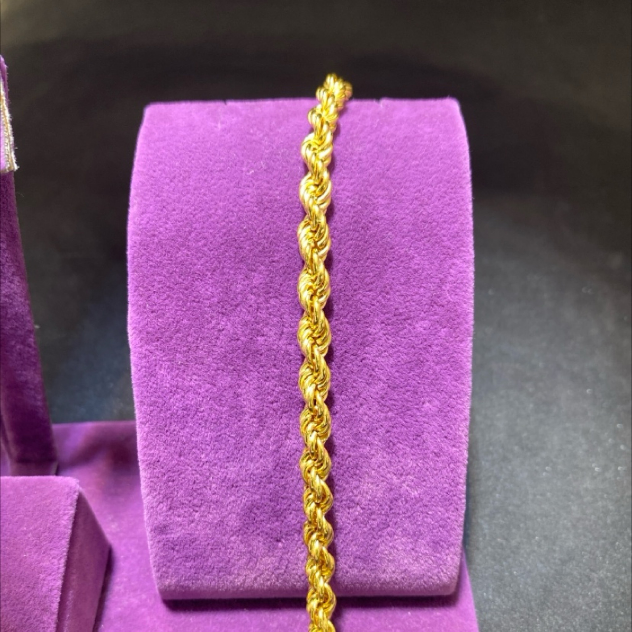 22 Ayar Altın Bileklik Halat Tasarım 7.10gr 19 CM Kadın - B01002 - Fotoğraf 1