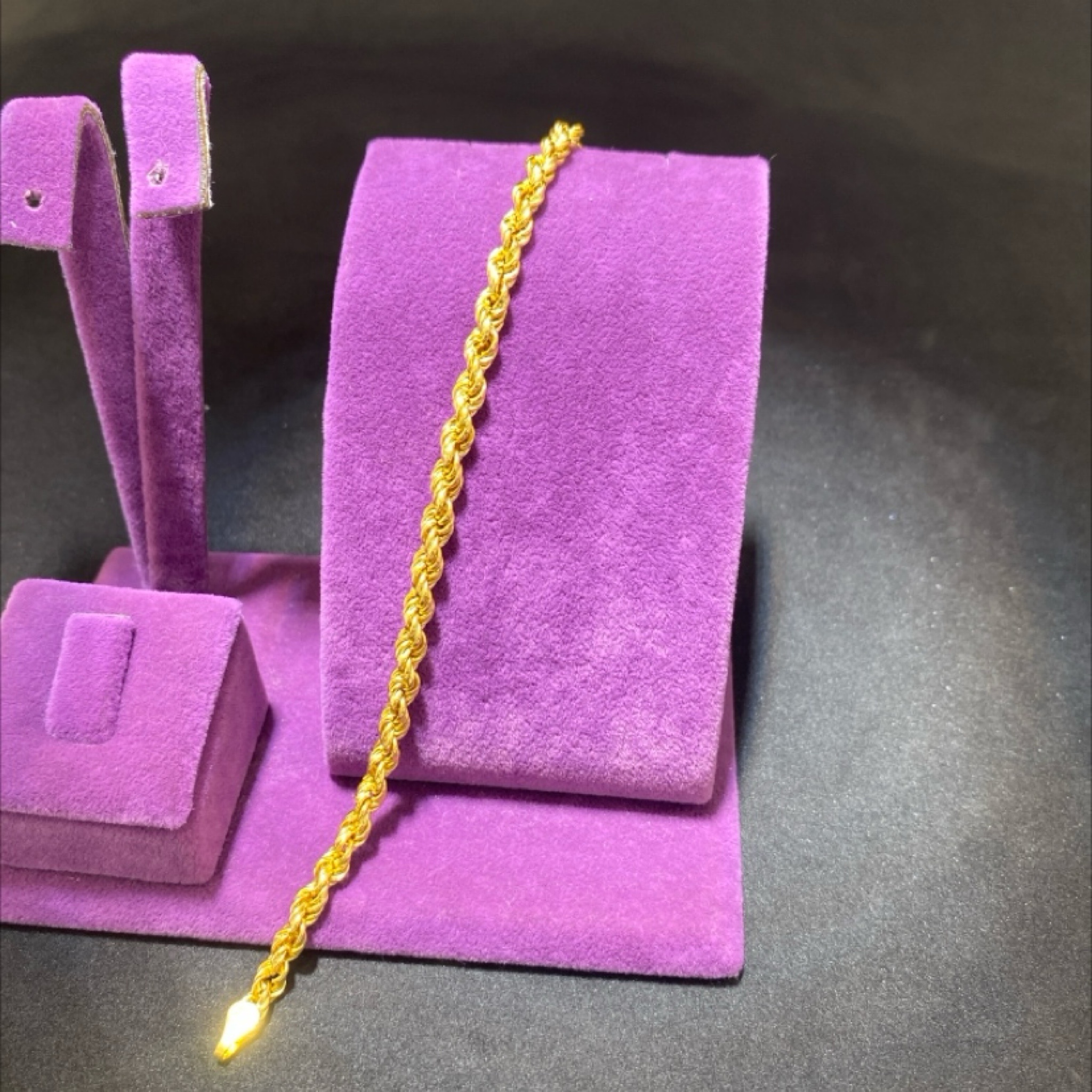 22 Ayar Altın Bileklik Halat Tasarım 5.21gr 19 CM Kadın - B01003 - Fotoğraf 1