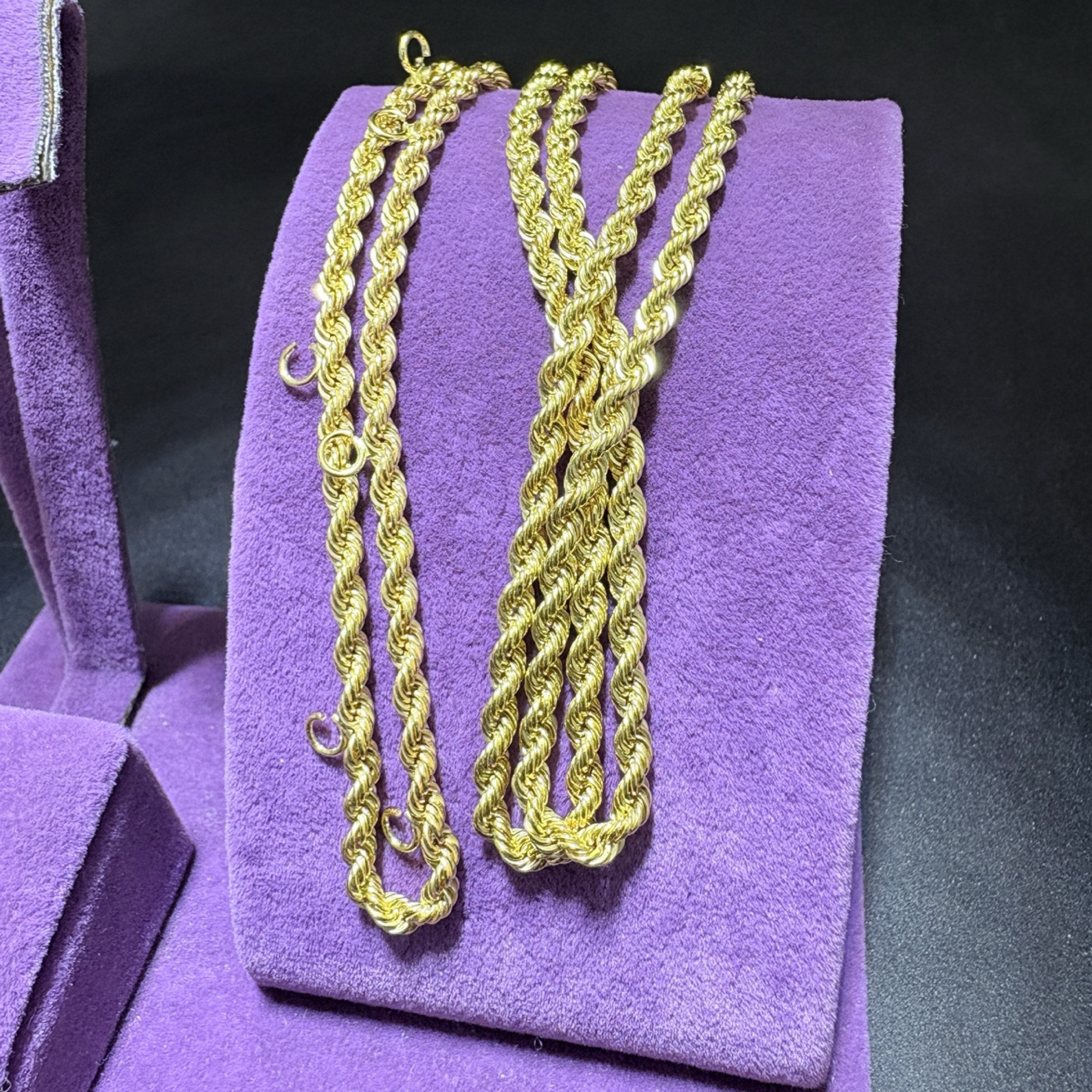 22 Ayar Altın Halat Özel Tasarım 10.04gr 60 CM Hediye - H00206 - Fotoğraf 2