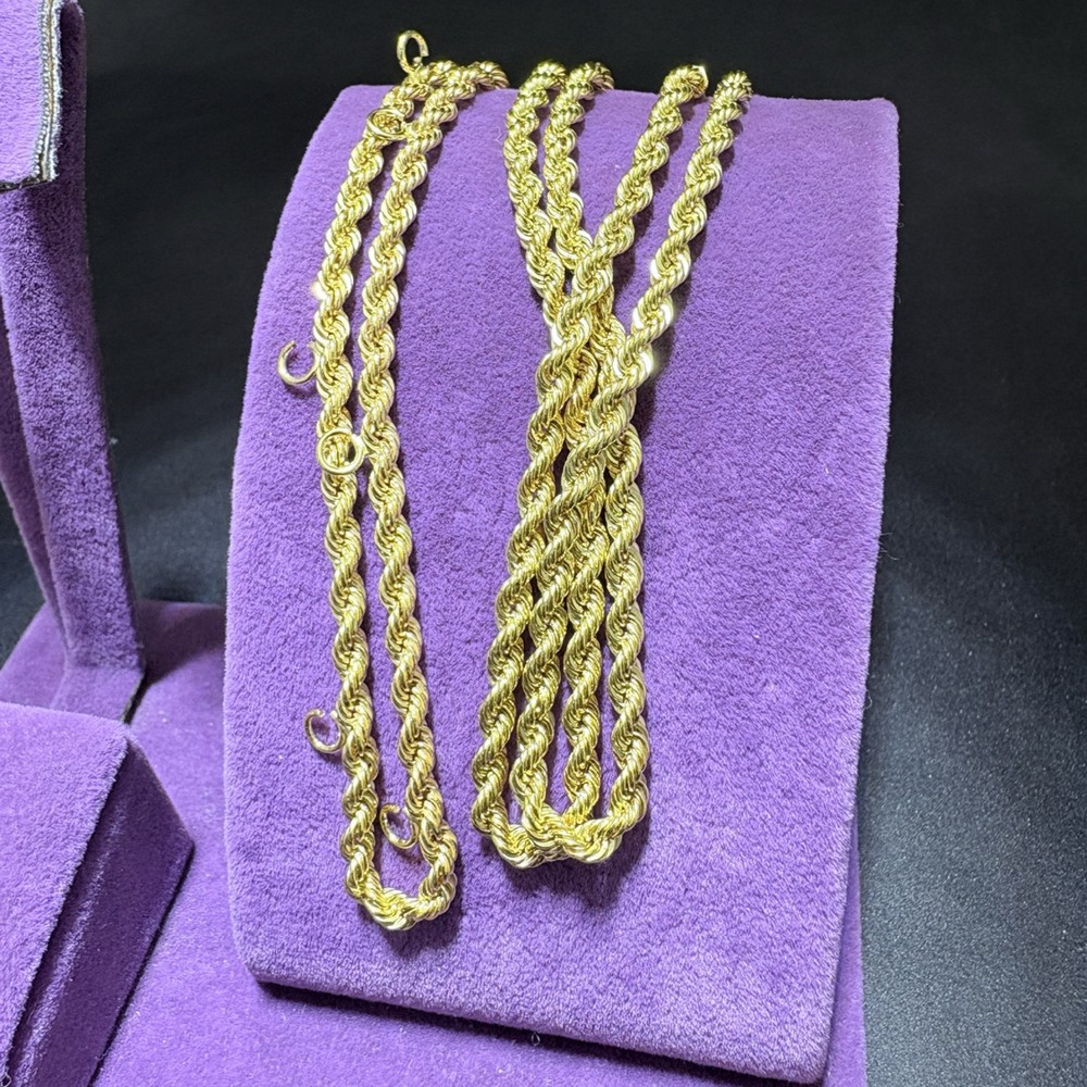 22 Ayar Altın Halat Özel Tasarım 10.04gr 60 CM Hediye - H00206 - Fotoğraf 2