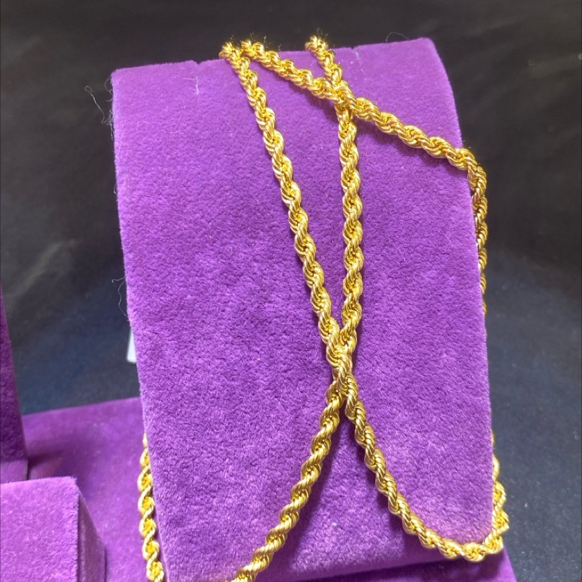 22 Ayar Altın Halat Klasik Tasarım 10.39gr 70cm Hediye Paksoy - H00211