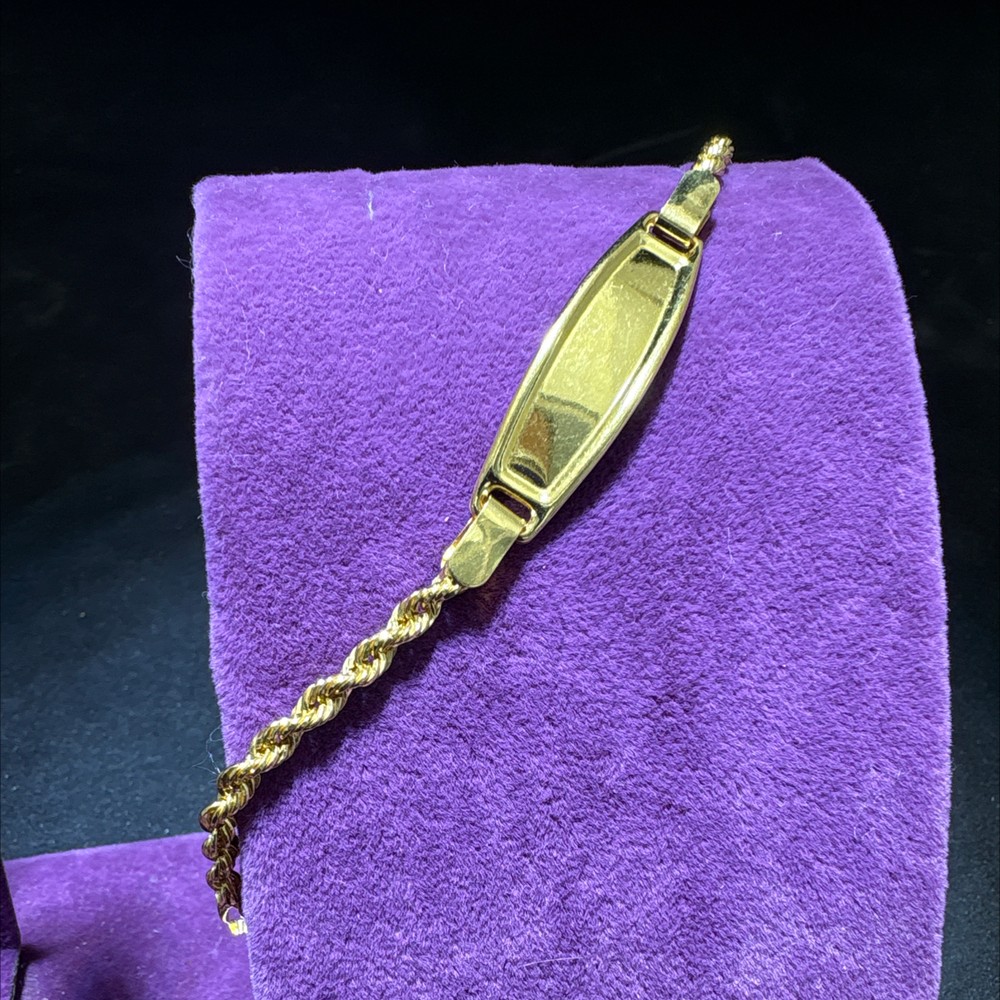 22 Ayar Altın Çocuk Künye Halat Model 2.83gr Hediye Paksoy Kuyumculuk - F00034