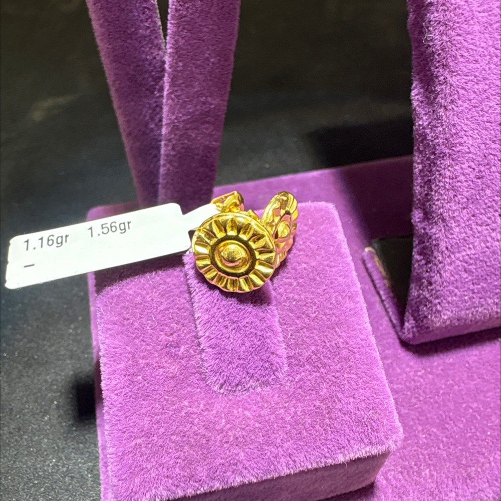 22 Ayar Altın Çocuk Küpesi Çiçekli Model 1.16gr Hediye Paksoy - J00055