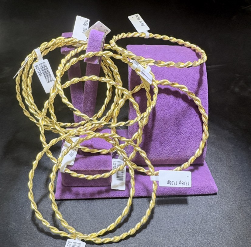 22 Ayar Altın Bilezik Kıvırcık Özel Tasarım 24.99gr Hediye Paksoy Kuyumculuk - BZ01332