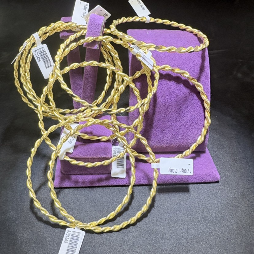 22 Ayar Altın Bilezik Kıvırcık Özel Tasarım 17.04gr Hediye Paksoy Kuyumculuk - BZ01337