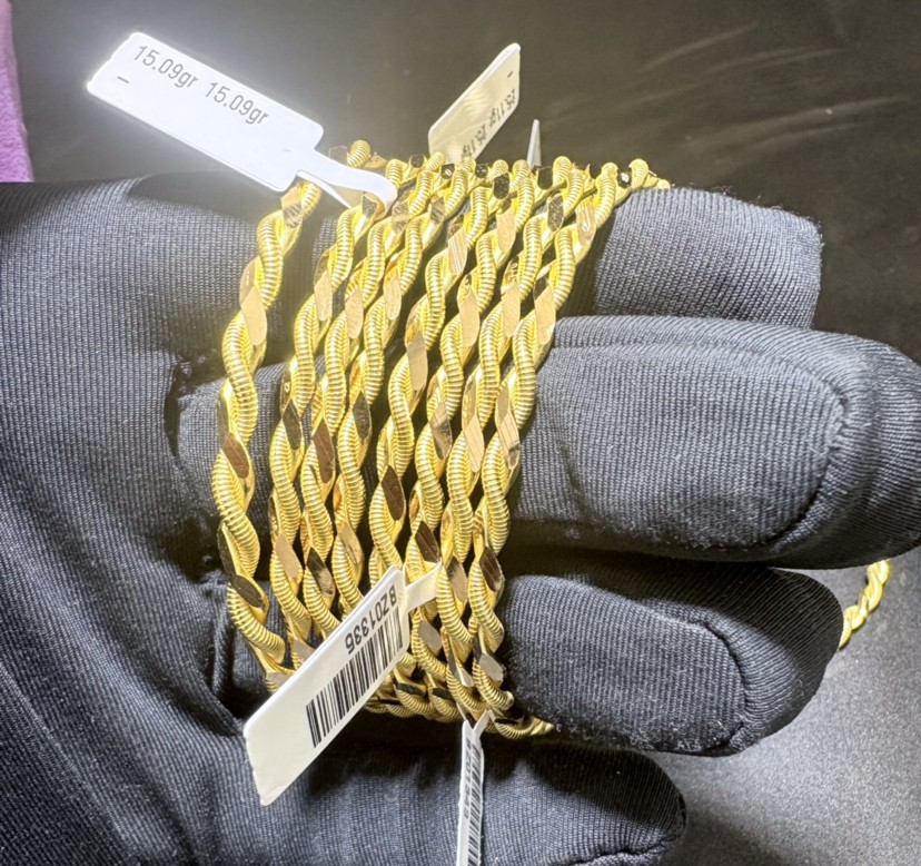 22 Ayar Altın Bilezik Kıvırcık Özel Tasarım 14.93gr Kadın Paksoy Kuyumculuk - BZ01343 - Fotoğraf 2