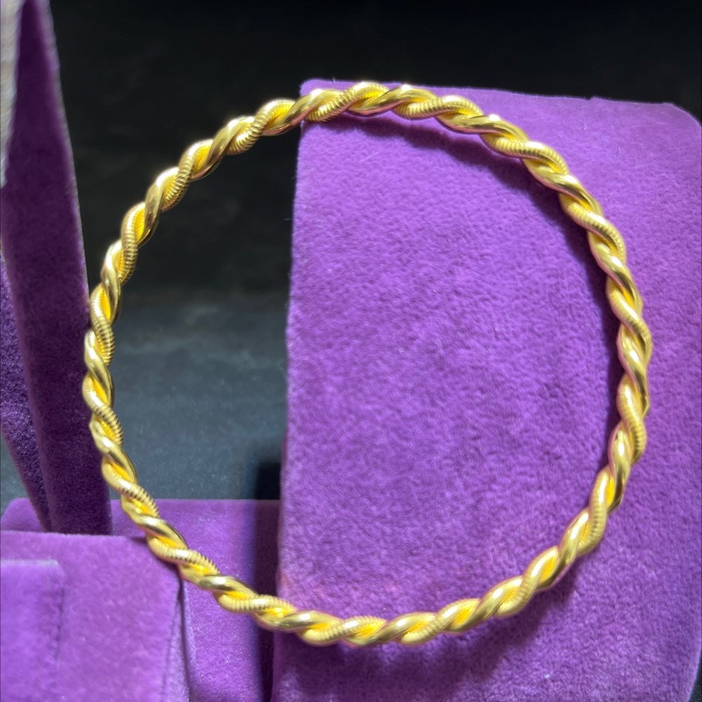 22 Ayar Altın Bilezik Kıvırcık Özel Tasarım 30.64gr Kadın Paksoy - BZ01346