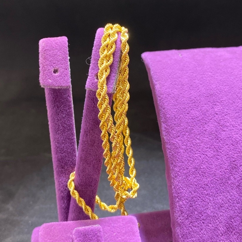 22 Ayar Altın Halat Örgülü Tasarım 4.07gr 55 cm Hediye Paksoy - H00216 - Fotoğraf 3