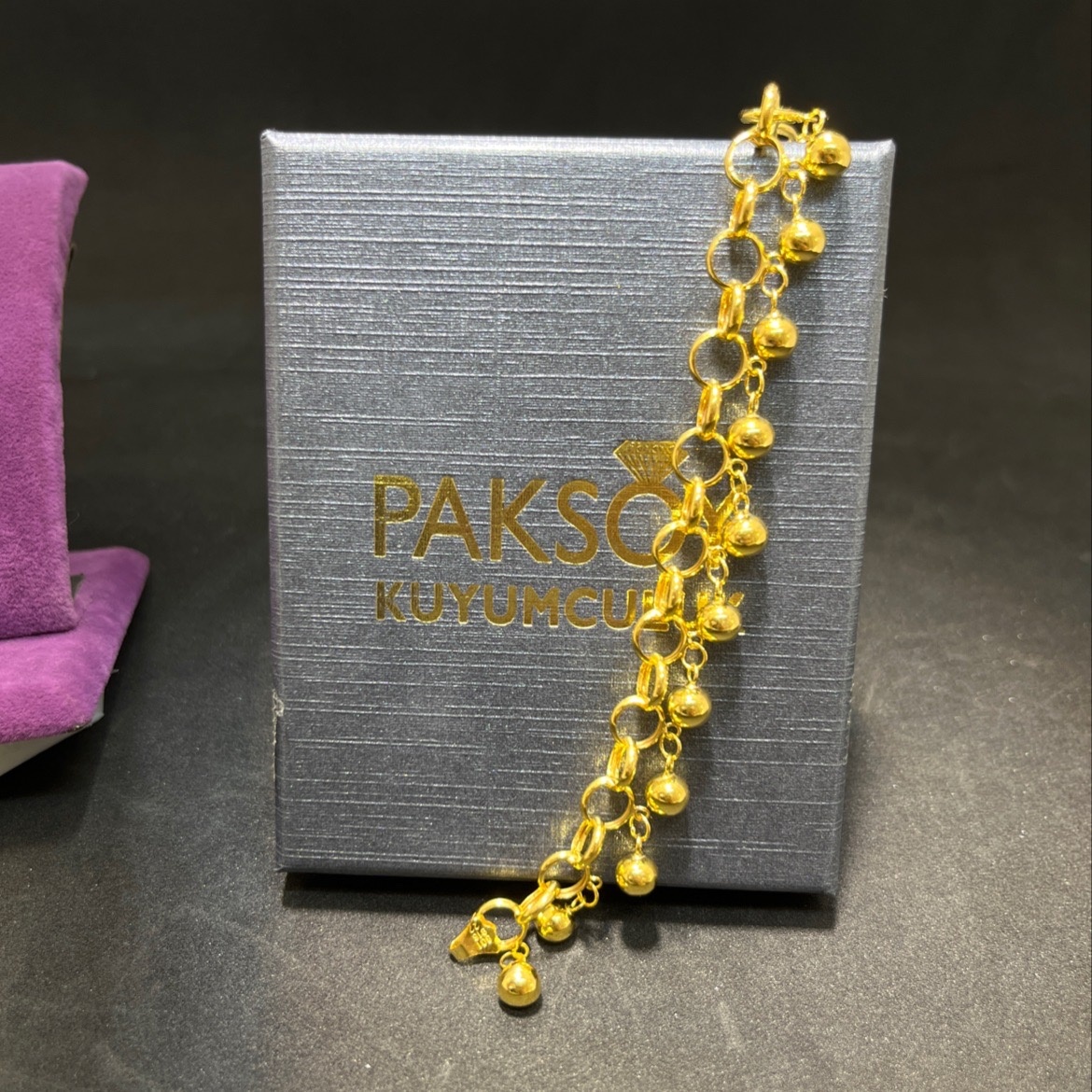 22 Ayar Altın Bileklik Tohumlu Sallantılı Tasarım 10.31gr 20 cm Kadın Paksoy - B01026 - Fotoğraf 2