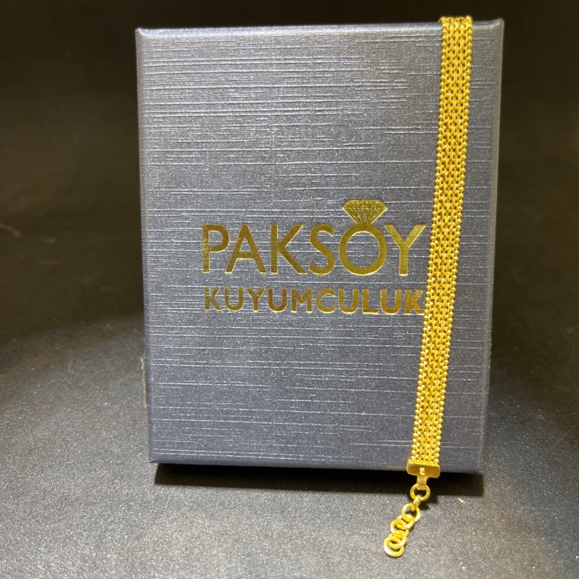 22 Ayar Altın Bileklik Hasırlı İnce Zarif Tonlama 7.41gr 19 cm Kadın Paksoy Kuyumculuk - B01037 - Fotoğraf 2