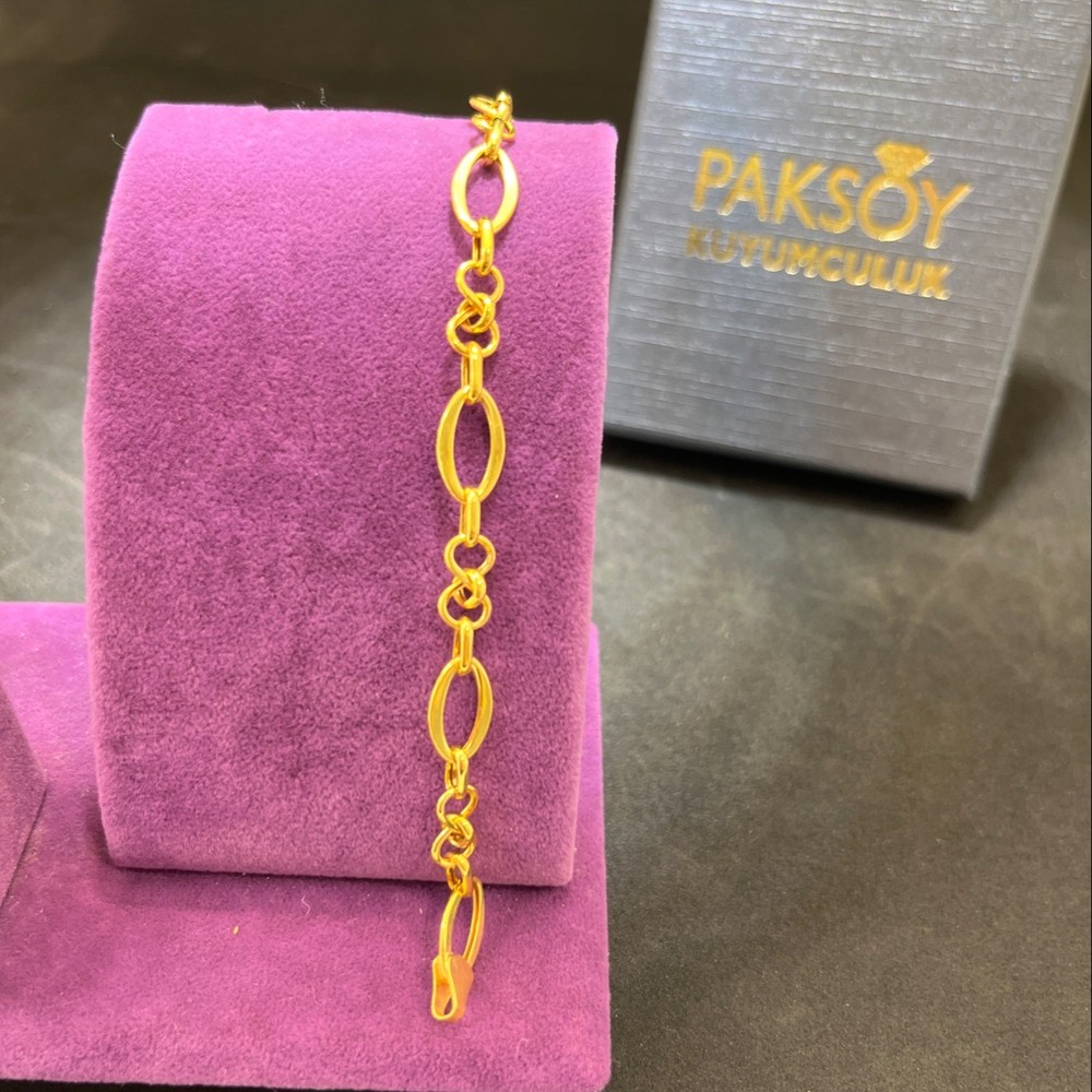 22 Ayar Altın Bileklik Süzme Model İnce Tasarım 5.30gr 18 cm Kadın Paksoy - B01041