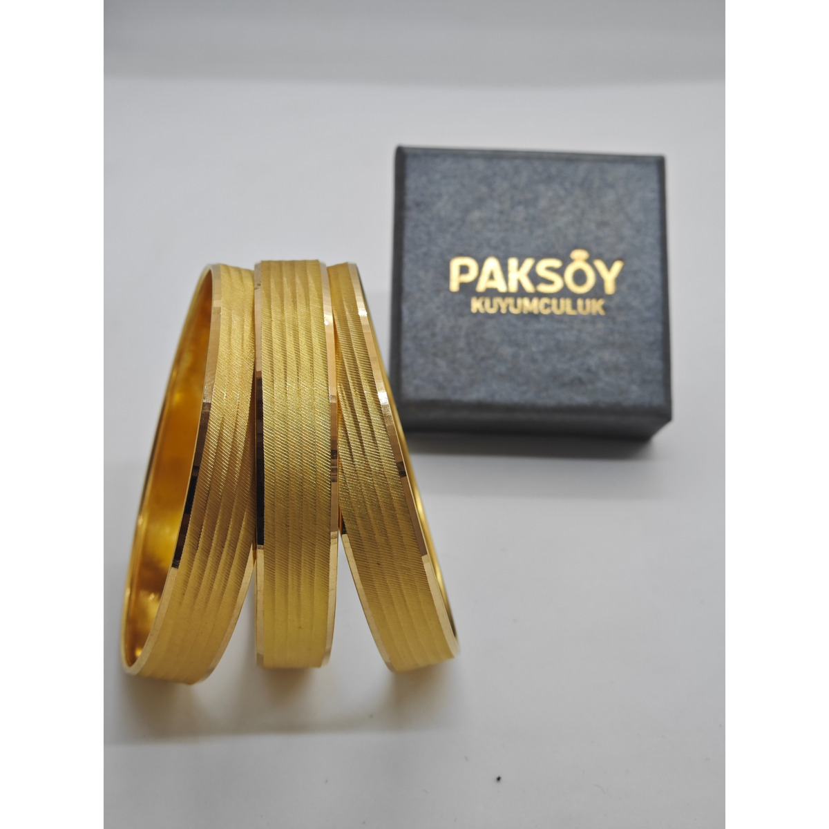 22 Ayar Altın Bilezik Trabzon Hasır Modern Tasarım 11.92gr Kadın Hediye Paksoy Kuyumculuk - BZ01366