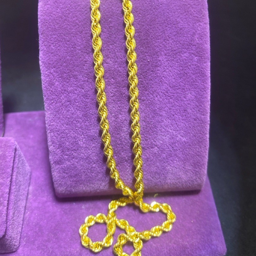 22 Ayar Altın Halat Modern Tasarım 8.71gr 55 cm Kadın Paksoy Kuyumculuk Hediye - H00223