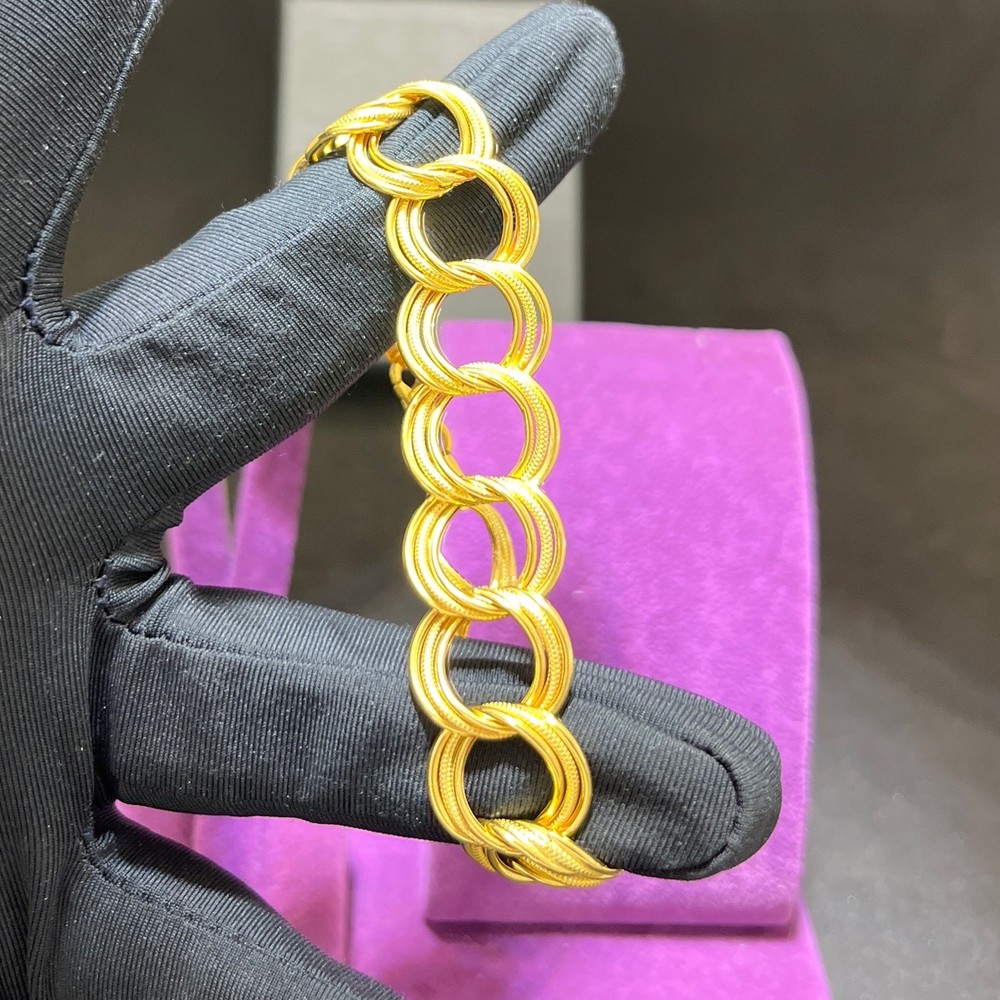 22 Ayar Altın Bileklik Paksoy Kuyumculuk Samanyolu Sıralı Modern Tasarım 10.67gr Hediye Kadın - B01057