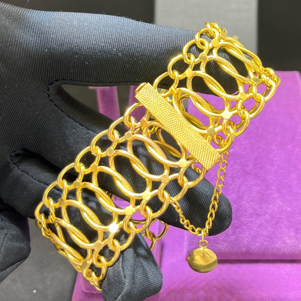 22 Ayar Altın Bileklik Paksoy Kuyumculuk Fidan Model Modern Tasarım 35.30gr Hediye Kadın - B01061