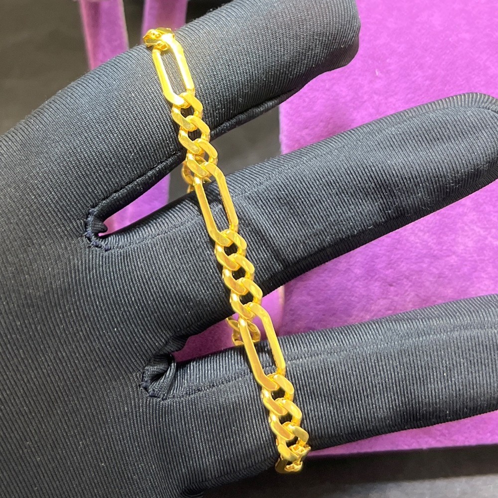 22 Ayar Altın Bileklik Paksoy Figaro Model 6.10gr Erkek Dayanıklı Hediye - B01066