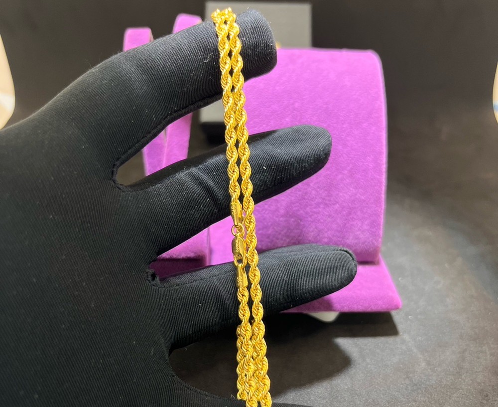 22 Ayar Altın Halat Kolye Modern Tasarım 4.09gr 55 CM Hediye Paksoy Kuyumculuk - H00224